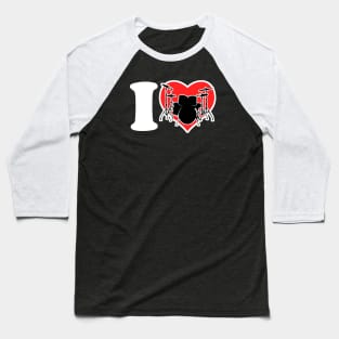 I Love Drums Baseball T-Shirt